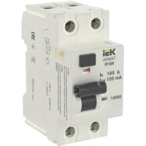 IEK ARMAT Выключатель дифференциального тока R10N 2P 100А 100мА тип AC - AR-R10N-2-100C100 IEK ARMAT Выключатель дифференциального тока R10N 2P 100А 100мА тип AC - AR-R10N-2-100C100