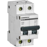 IEK Автоматический выключатель ВА47-29 2Р 20А 4,5кА С GENERICA