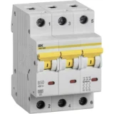 IEK Автоматический выключатель ВА47-60M 3Р 50А 6кА B