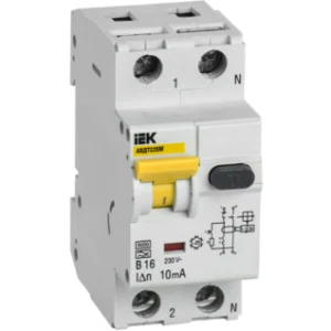 IEK Автоматический выключатель дифференциального тока АВДТ32EM В16 10мА - MVD14-1-016-B-010 IEK Автоматический выключатель дифференциального тока АВДТ32EM В16 10мА - MVD14-1-016-B-010