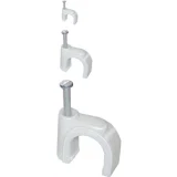 IEK Скоба 35мм круглая пластиковая (100шт)