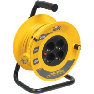 IEK Катушка УК20 с термозащитой 4 места 2P+PE/20м 3х1,0мм2 INDUSTRIAL - WKP14-10-04-20 IEK Катушка УК20 с термозащитой 4 места 2P+PE/20м 3х1,0мм2 INDUSTRIAL - WKP14-10-04-20