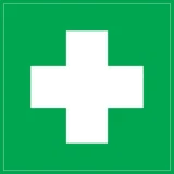 IEK Самоклеящаяся этикетка 150х150мм "Медицинская аптечка"